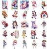 50 Stück Uma Musume Pretty Derby Spiel Graffiti Aufkleber Anime Mädchen Cartoon Aufkleber für Gitarre Telefon Gitarrenbecher Skateboard Spielzeug
