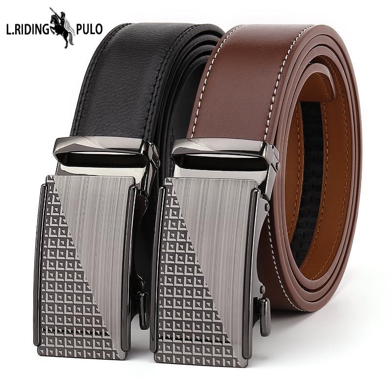 PULO Automatický opasek s přezkou Pánský opasek Ležérní Businessový Špičkový Pánský opasek