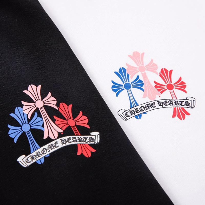 813 CHROME HEARTS 2025 Autumn and Winter New Plus Size Classic Style Logo Hooded Sweatshirt, Suitable for Couples to Wear
