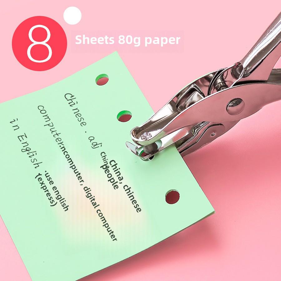 Clește mic pentru perforatoare de hârtie și carton pentru legare foi libere