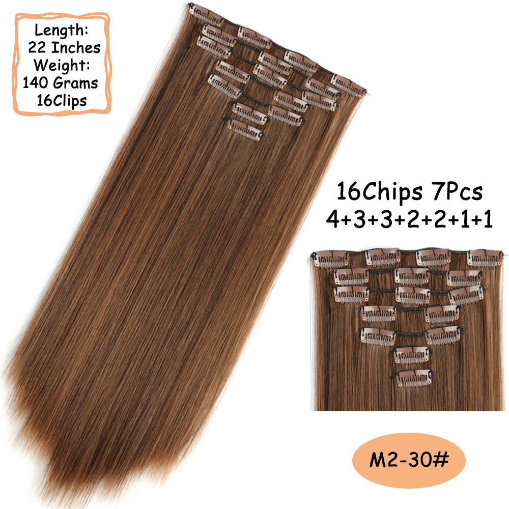 MISS WIG 16 клипс для длинных прямых волос — фото 11