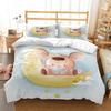 Cute cartoon mouse Comfortable Duvet Quilt Cover Pillowcase Bedding Set Children Bedroom Decoration Home Textile