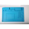 Magnetic Heat Insulation Silicone Pad Workbench Parts Adsorption Pad Anti Corrosion Mat Dark Blue