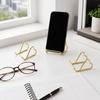 Multifunctional Name Card Stand Heart Shape Card Display Stand Business Card Holder Front Desk