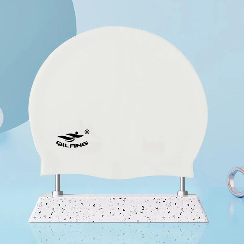 55g Silicone Swimming Cap Men Women Swim Pool Water Sport Diving Bathing Long Hair Waterproof Large Size Caps Hat for Adults New