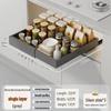 Retractable Kitchen Cabinet Pull-Out Storage Rack for Seasoning Jars and Bottles