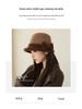Women's Winter Wool Felt Elegant Bow Bucket Hat