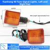 1pair Red Light Rear Front Moto Indicator Classic Motorbike Signal Indicator Light