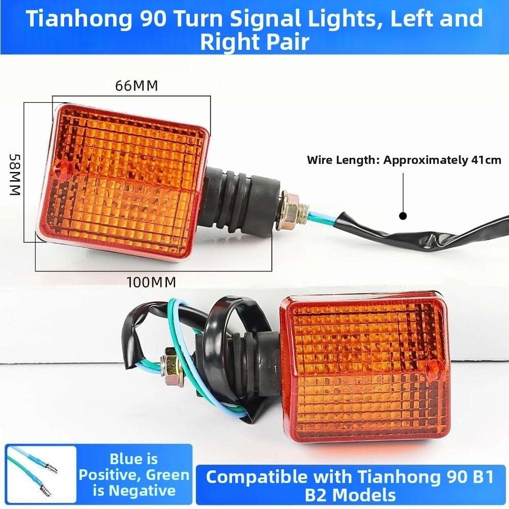 1pair Red Light Rear Front Moto Indicator Classic Motorbike Signal Indicator Light