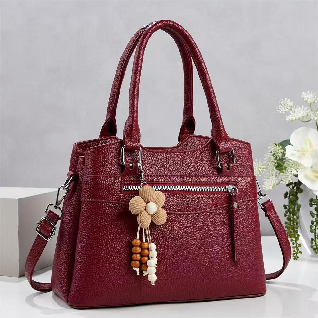 Bolsa de Mão com Alça Superior para Mulheres Bolsas Tote de Ombro Bolsas Casuais de Couro PU e Bolsas de Mão Bolsas de Ombro para Compras Femininas Bolsa Tote Mensageira Bolsa Transversal