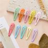 Children's Colorful Water Drop Hair Clips - Candy Color BB Clips for DIY, Bangs, and Side Hair Styles