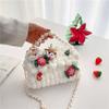 Handwoven Bag DIY Material Bag Homemade Cute Messenger Bag for Girlfriend Christmas Gift