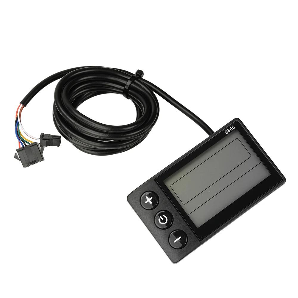 36V 48V 64V 30A Sine Wave Brushless Motor Controller 750-1500W Three Mode Driver With S866 Lcd Dashboard Sm Connector