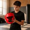 Padded Boxing Headgear Shock-Absorbing Sparring Head Guard Adjustable Guarding