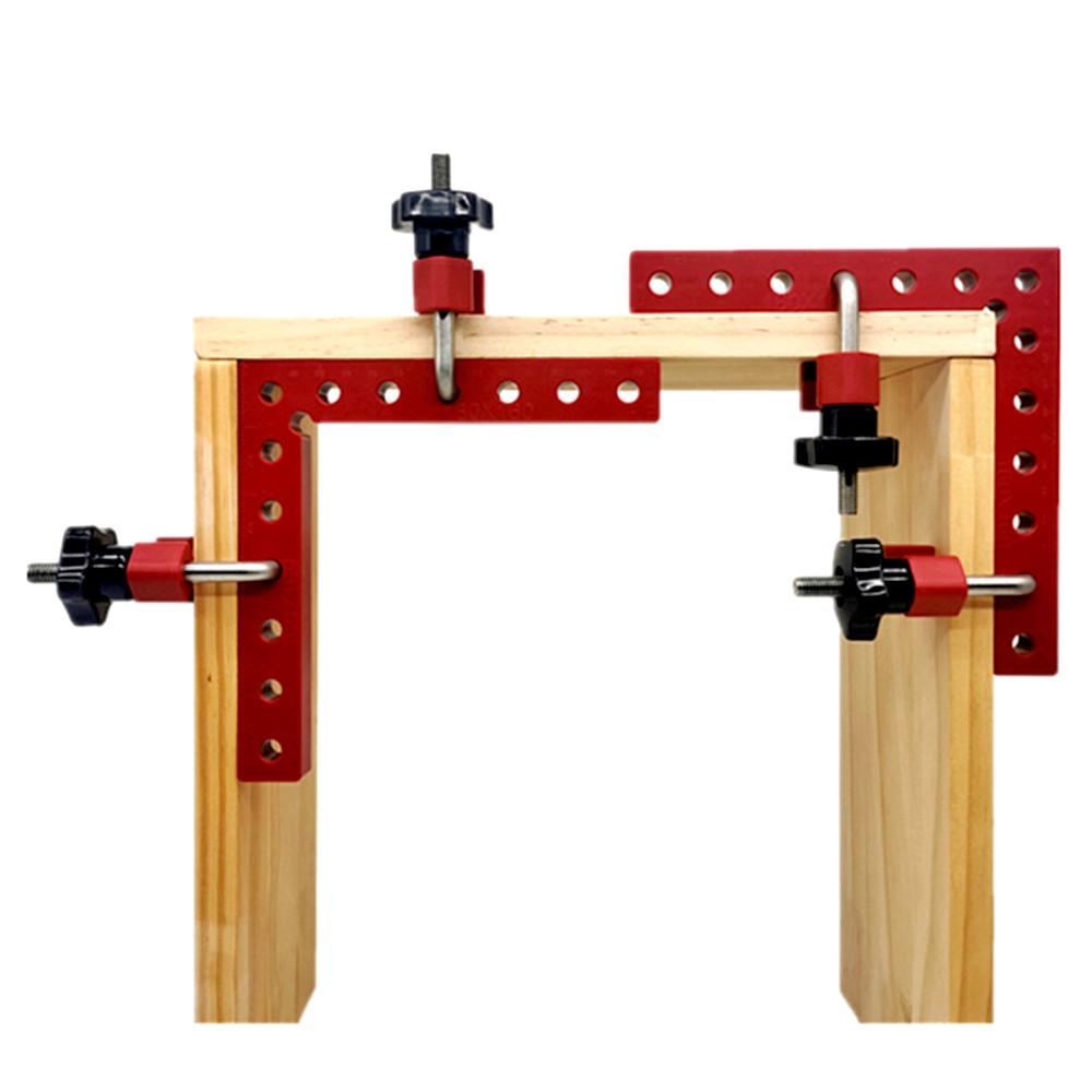 90 Degrees Carpenter's Square Ruler Woodworking Tool L-Shaped Auxiliary Fixture Splicing Board Right Angle Fixing Clip