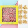 8Pcs Cookies Cutter Rabbit Egg Dough Stamp Plastic 3D Bunny Cartoon Pressable Biscuit Mold Easter Kitchen Baking Pastry Bakeware
