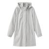 Veste Coupe-vent Femme Printemps Automne Fine Manches Longues Déperlante Capuche Amovible Couleur Unie