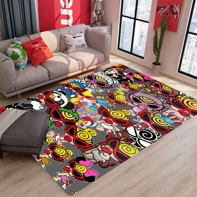 Japan Fashion H-hysteric Mini Carpet Floor Mat Bathroom Kid Room Bedroom Decoration Balcony Anti-Slip Doormat Living Room Rugs