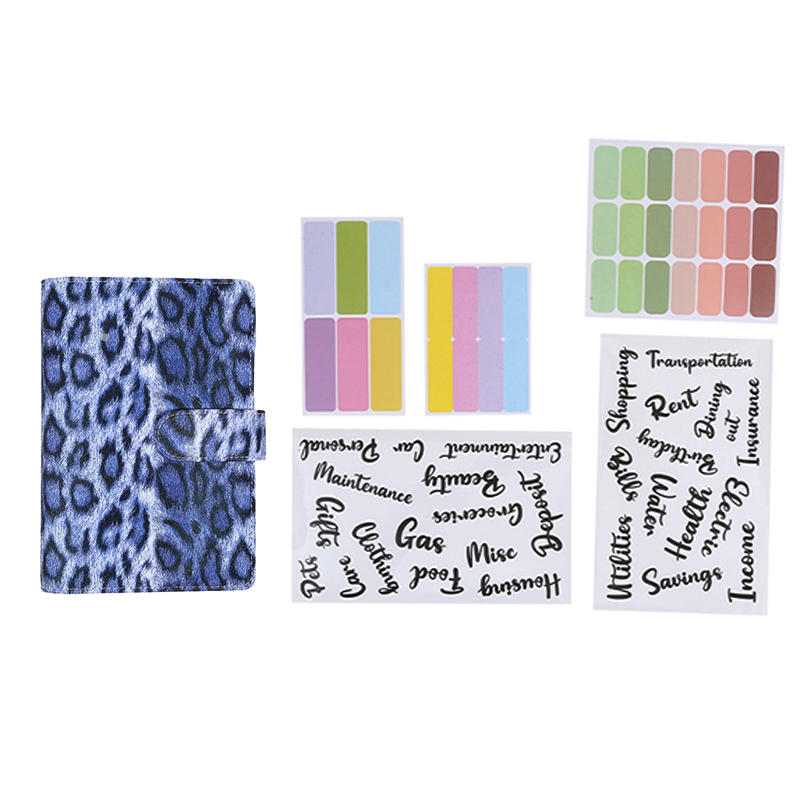 A6 Money Saving Binder Notebook with Cash Envelopes Cow Print Expense Budget Saving Challenge Planner