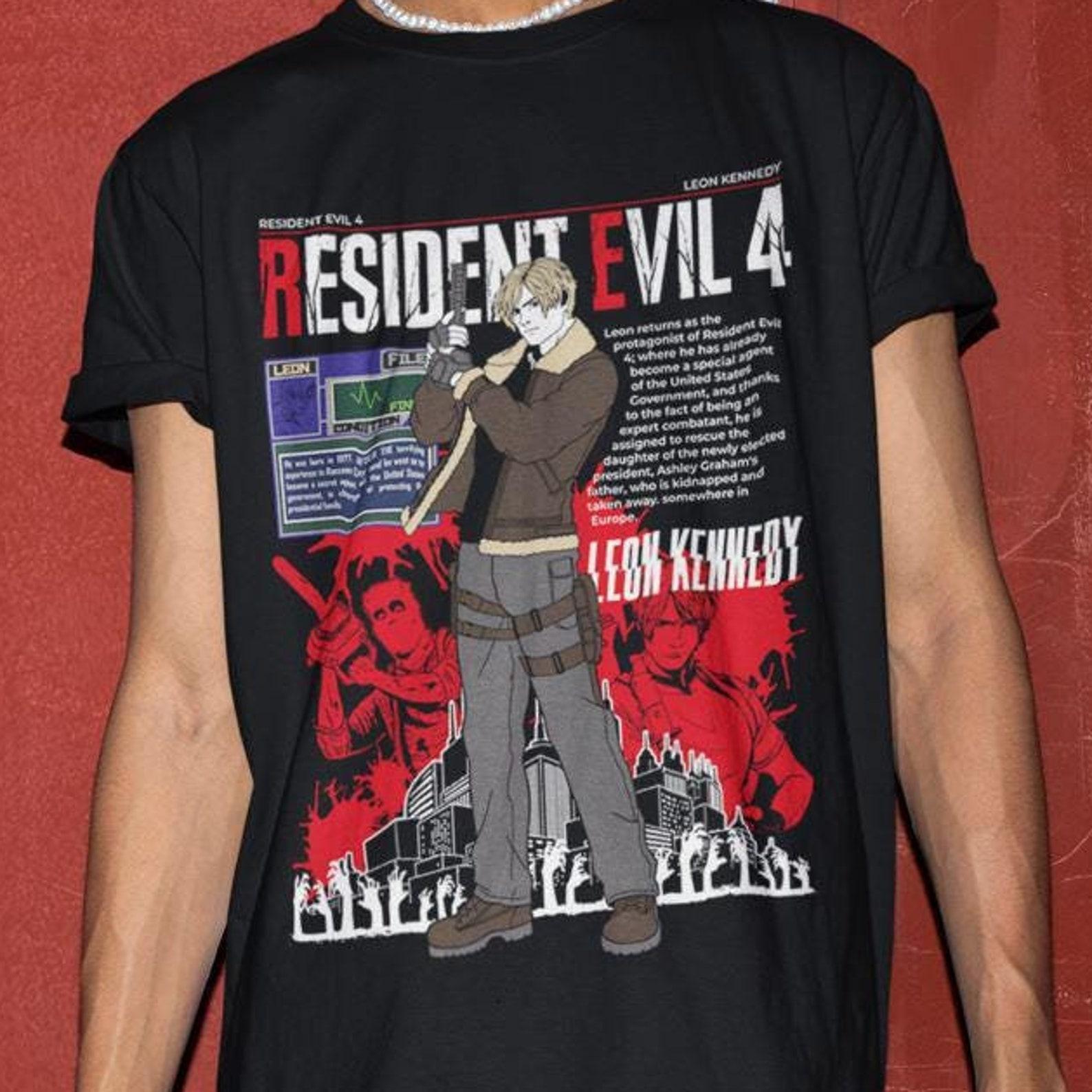 Leon S. Kennedy Biohazard Residence Evil 4 Premium Unisex T shirt 3XL