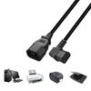 PDU Splitter Display Cable C13 To IEC320C14 Power Adapter Converters C13 Female To C14 Male Power Extension Wire