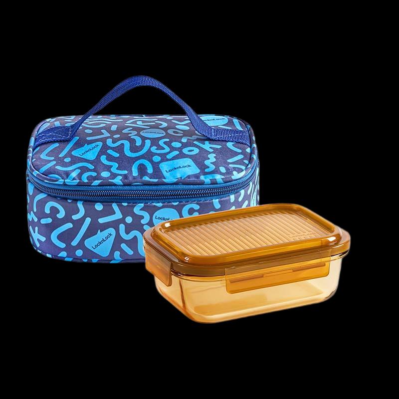 LOCKLOCK Rhine Dynamic Rectangular Glass Food Container Set