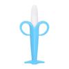Popular Silicone Banana Teether and Toothbrush with Suction Cup - Baby Safe Molar Stick, Food Grade Chew Toy