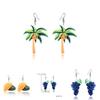 Fruit Acrylic Earrings For Women Men Summer Trendy Fashion Jewelry
