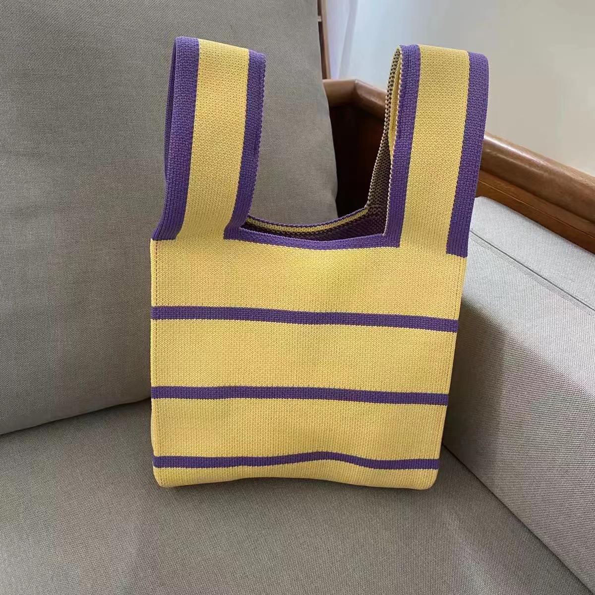 

Новое поступление: Минималистичные корейские полосатые шерстяные вязаные сумки – универсальные сумки для женщин в дорогу horizontal stripes жёлтый