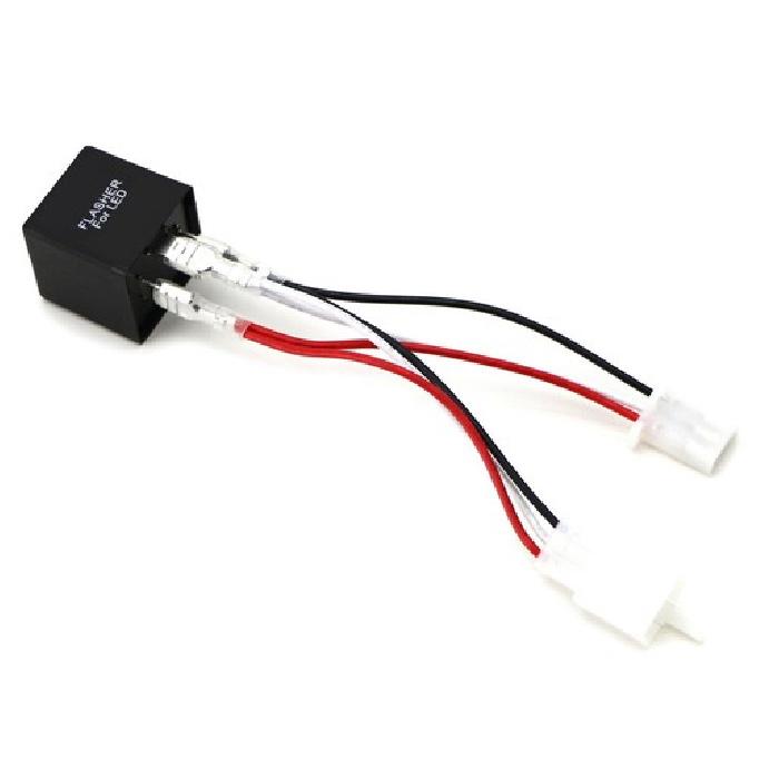 GL88T1 Electronic LED Flasher w/Wiring Adapter Fix Turn Signal Bulbs Hyper Flash