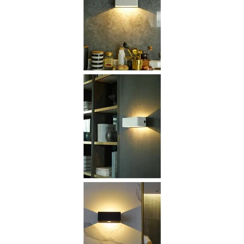 Rechargeable Magnetic Wall Lamp Human Body Induction Bedroom Bedside No Wiring No Punching Corridor Aisle Wall Lamp