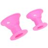 Hair Rollers No Heat Rubber Pink No Clip Hair Curlers Styling Waving Hairstyle Tool