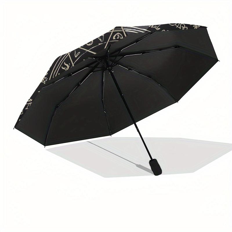 Enchanted Pentagram Protection Amulet: Ancient Symbol for Luck & MagicUmbrella, Portable 3-Fold Compact Umbrella for Men & Women Gift