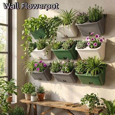 Self Watering Vertical Planter 2/3 Holes Plants Grow Container Plant Holder Balcony Garden