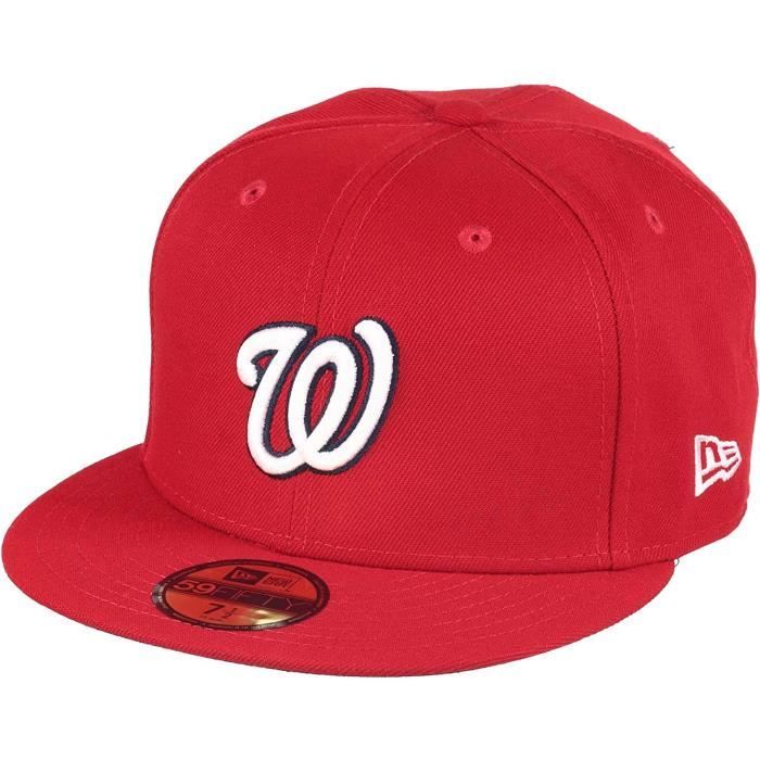 Casquette de baseball New Era Washington Nationals MLB AC Performance Rouge 59Fifty