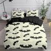 Halloween Duvet Cover Set Flying Vampire Bedding Set Bats Witchcraft Magic Polyester Comforter Cover King Size for Boys Girls