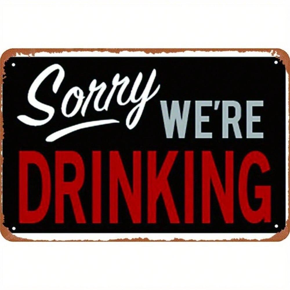 

Vintage Bar Tin Sign Retro Wall Art for Home Cafe Man Cave Decor 20x30