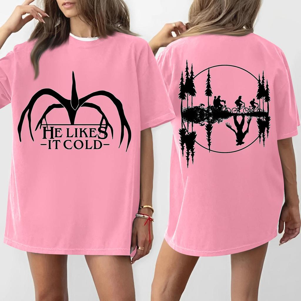 Women's Round Neck Printed Short-sleeved T-shirt Top