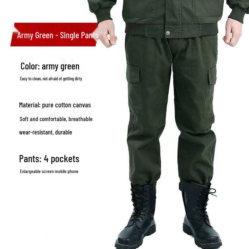 Thickened Wear-Resistant Workwear Set: Spring/Autumn Anti-Scald Protection Suit for Men, Ideal for Workshop, Construction, Auto Repair, Welding.