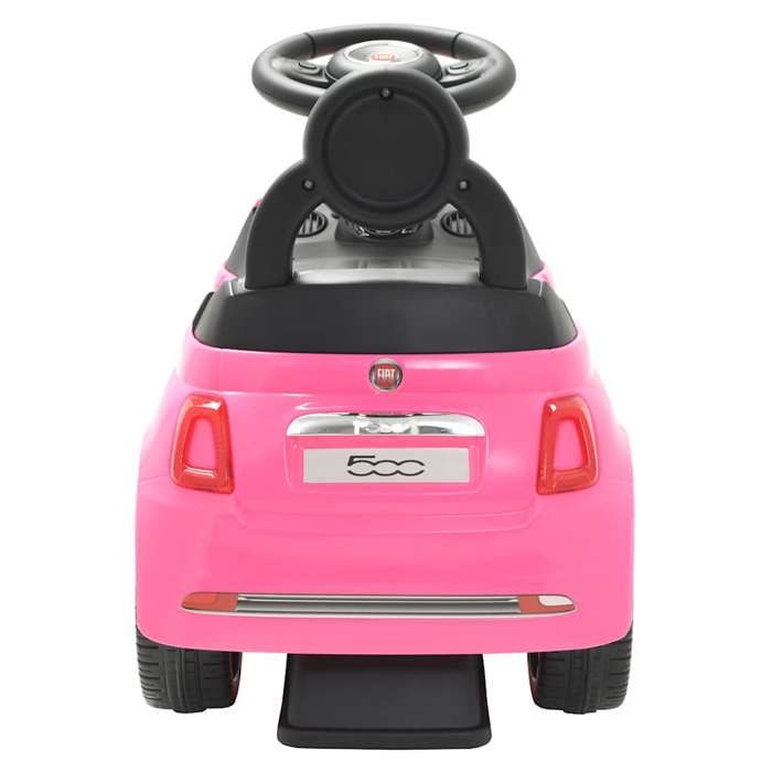 VidaXL Ride-on Car Fiat 500 Pink Outdoor Vehicle Auto Toy Child 80217