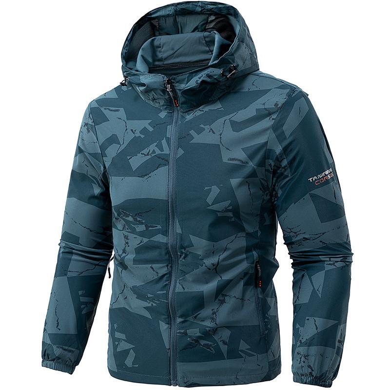 Summer New Sunscreen Clothes Men's Skin Clothes Breathable Hooded Jacket