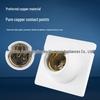 Ceiling-Mount E27 Ceramic Flat Lamp Holder with Screw Base