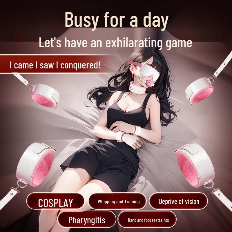 SM Erotic Restraint Set: Gag, Nipple Clamps & Binding Toys