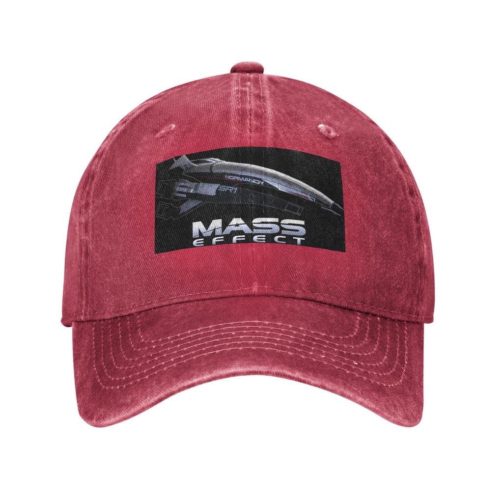 Mass Effect Normandy SR1 Baseball Caps Snapback Denim Fabric Hats Outdoor Adjustable Casquette Sports Baseball Cowboy Hat