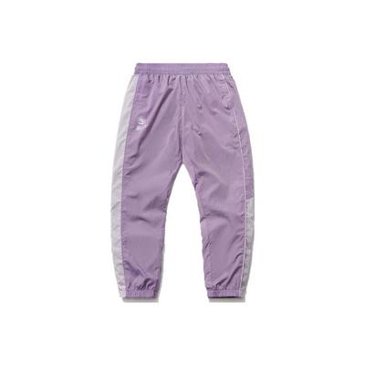 Li Ning Badfive Sports Série Basketball Pantalon Long de Sport à Revers Lâche Femmes bas Violet AYKR128-3