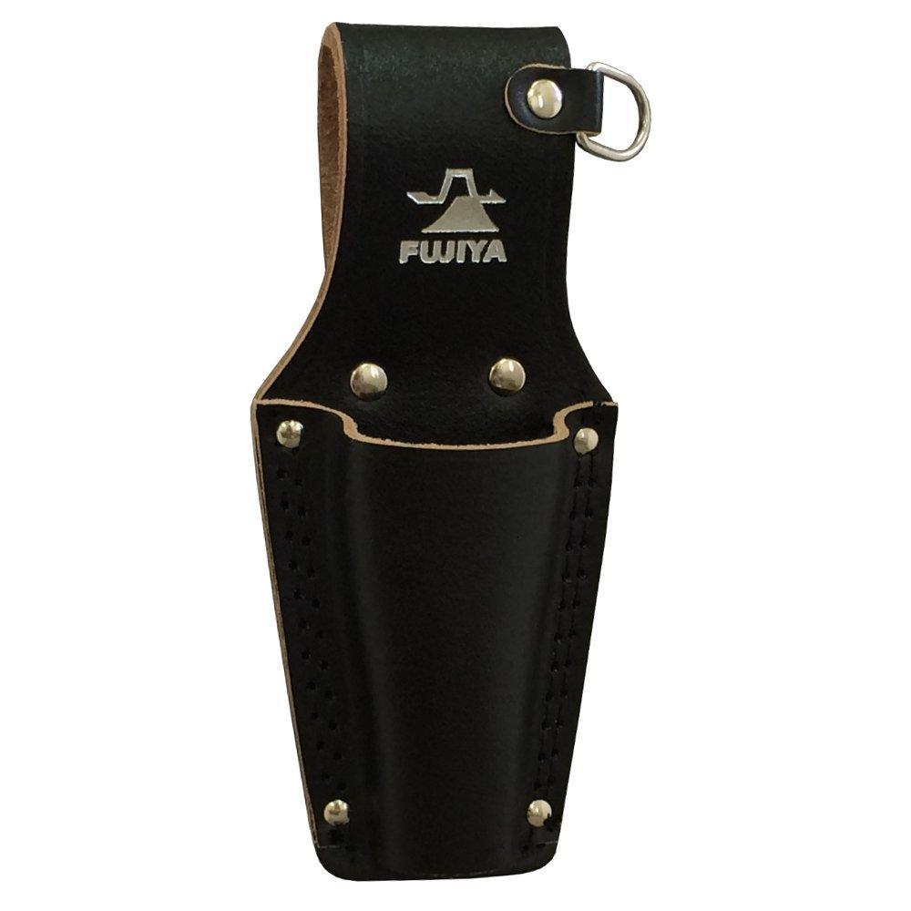 Fujiya Black Leather Holder (Single-Tier with D-Ring) LP-1DSB