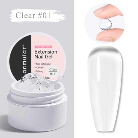 Nagelkunst-Verlängerungskleber, leicht, formbar, UV-kompakte Größe, flexibles Fix-Gel für starke, abdruckfreie Nägel