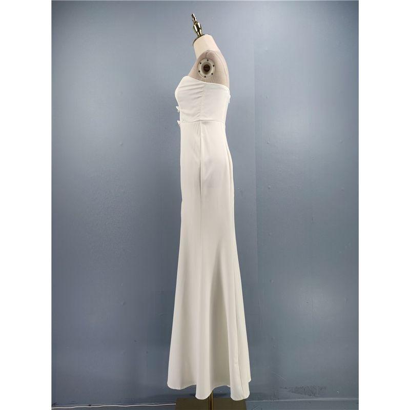 Foreign Trade Elegant Mesh Wrapped Chest High Dress Bow