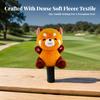 Cartoon Orange and Black Bear Headcover Soft Golf Cover