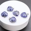Amethyst & Achat Herz Halskette: Natürlicher Stein 20mm Anhänger Schlüsselanhänger Zubehör